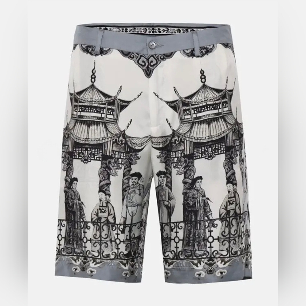 Dolce & Gabbana silk bermuda shorts, S